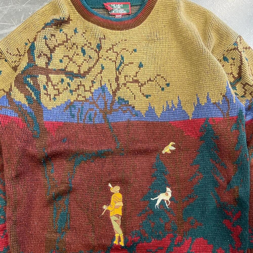 Vintage 90s Sears Duck Hunting Knit - Picture 3 of 6